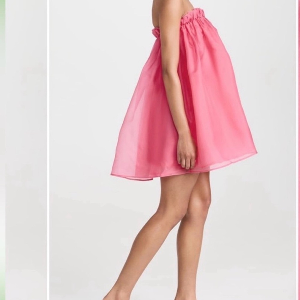 CAROLINE CONSTAS Martina Strapless Baby Doll Mini Dress - Picture 2 of 7